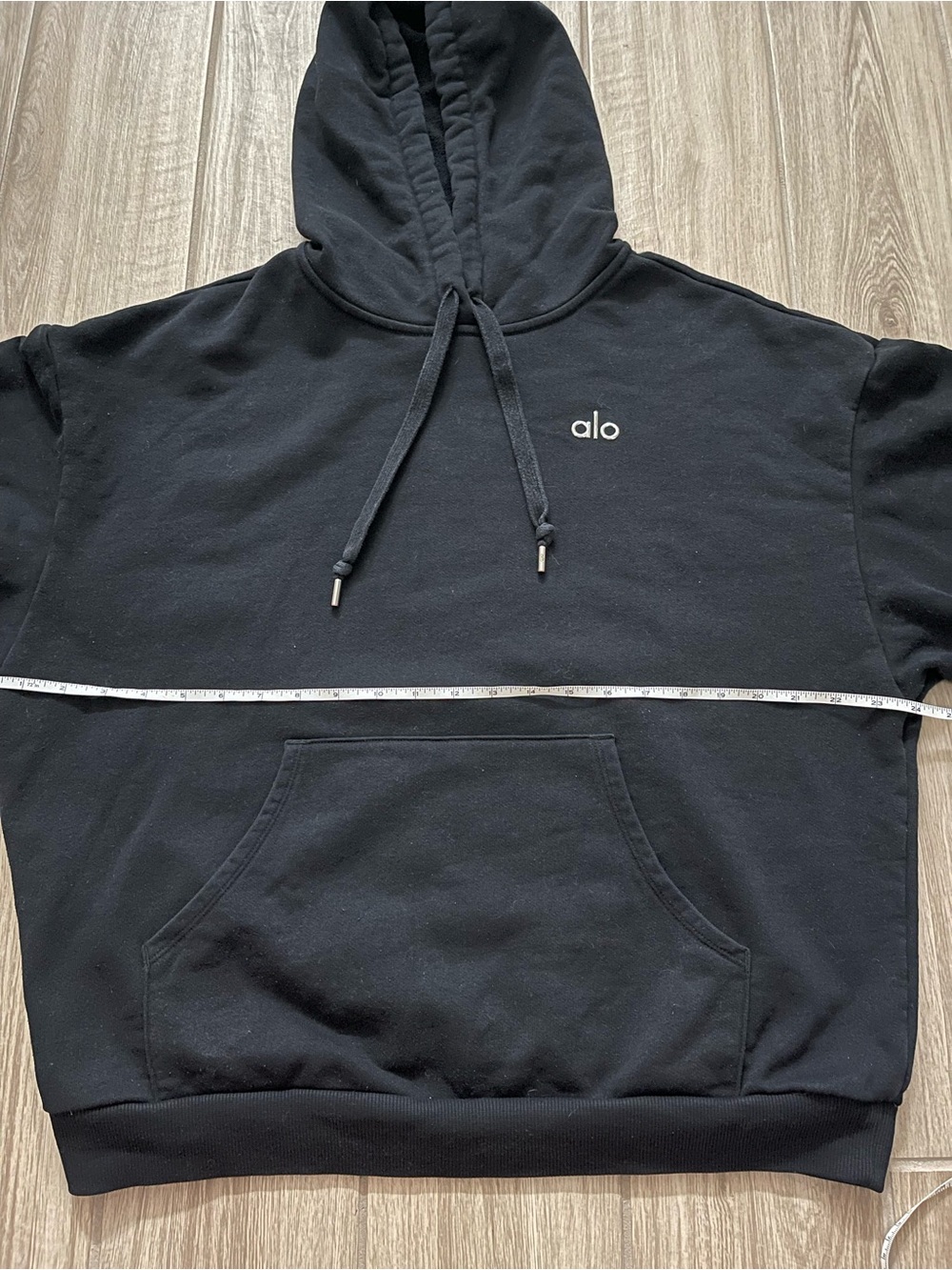 Alo Yoga Accolade Black Oversized Hoodie Sz M 8-10 U3032RG - Picture 10 of 12